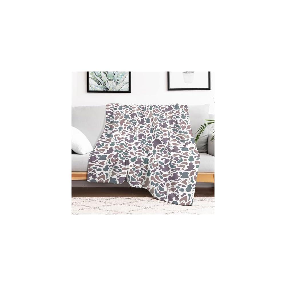 Camo Blanket Super Soft Cozy Flannel Camouflage Throw Blankets
