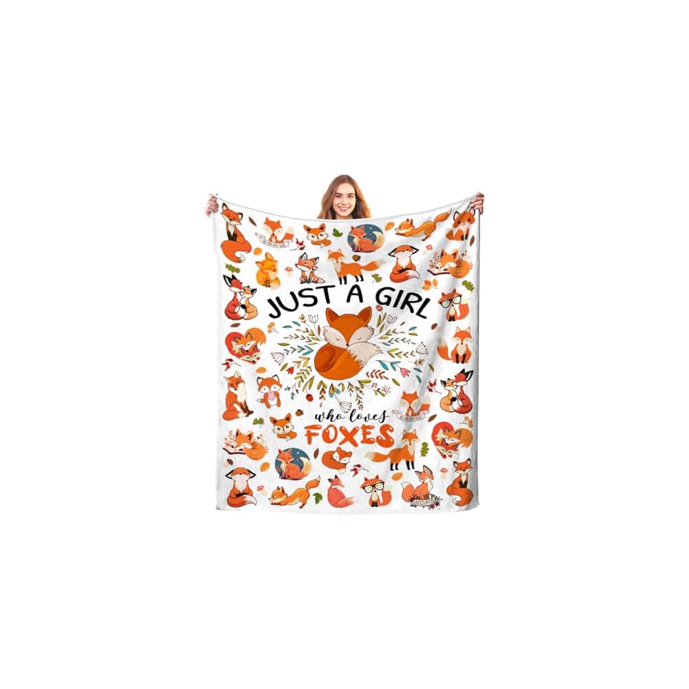 Cute Cat Blanket Animals Pet Pattern Gifts for Cat Lovers Soft Lightweight Flannel Throw Blankets for Kids Adults 50"x40"