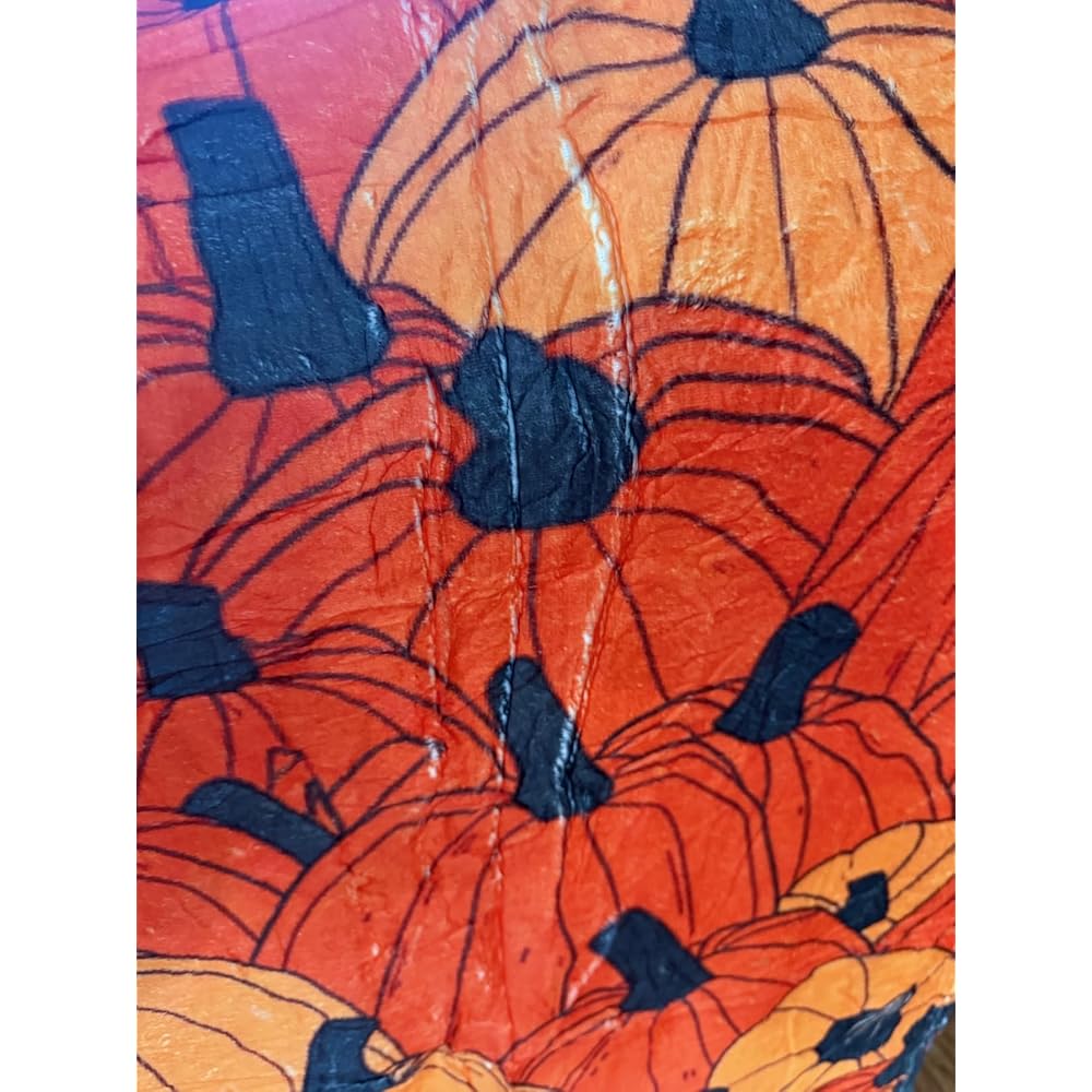 Halloween Pumpkin Black Cat Flannel Throw Blanket 60x80